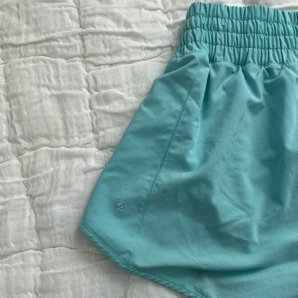 Amazon Crz Yoga Light Blue High Waisted Shorts